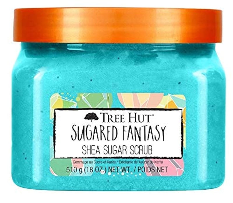 Treehut Sugared Fantasy Shea Sugar Scrub, Exfoliating, Hydrating & Moisturizing Body Scrub with Shea Butter & Nourishing Essential Oils, Smooth & Soften Skin, 18 oz - Image 1